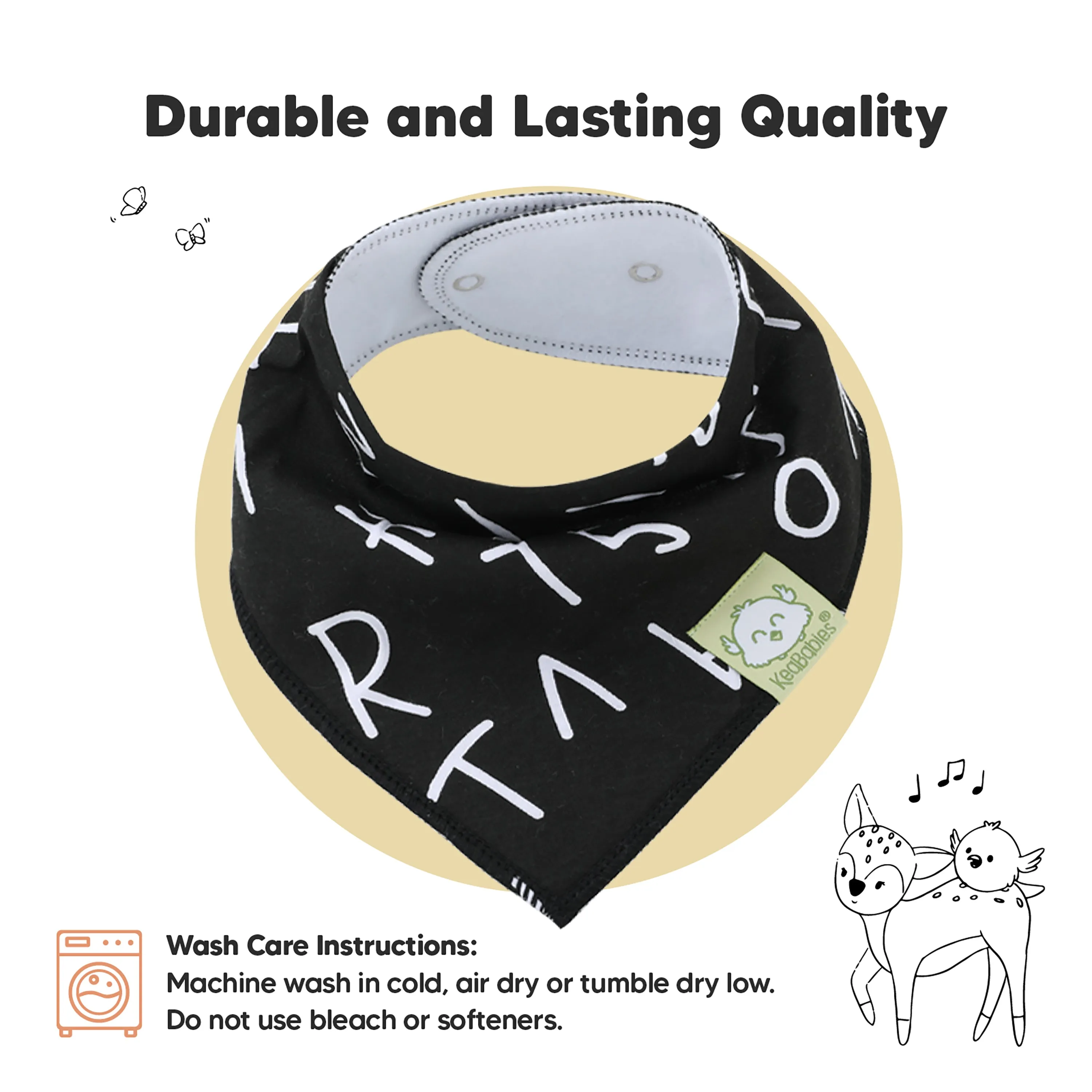 8-Pack Organic Bandana Bibs (Baby Boss)