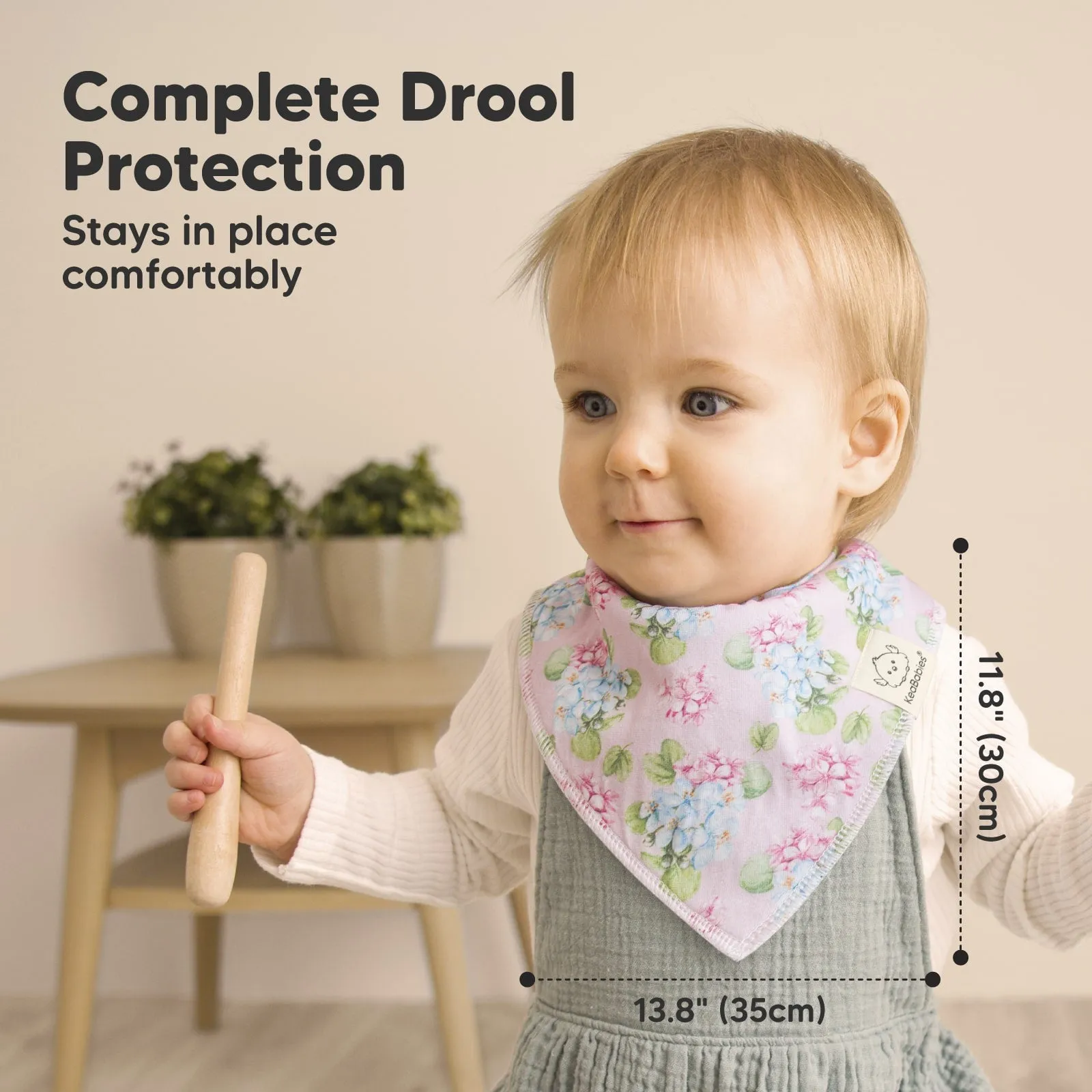 8-Pack Organic Bandana Bibs (Flourish)