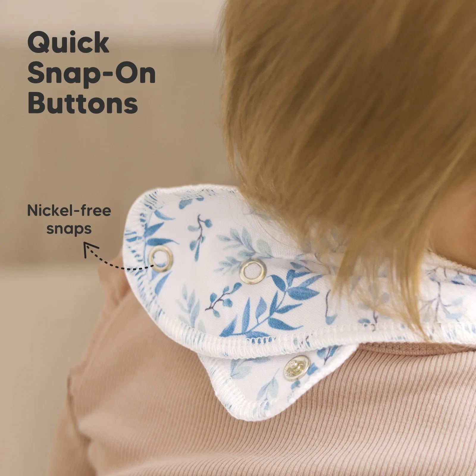 8-Pack Organic Bandana Bibs (Flourish)