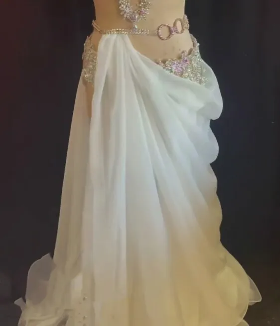 Belly Dance Costume Women High-End Custom Senior Bra Tencel Long Skirt 2pcs Female Children Oriental Belly Dancing Wear Outfit