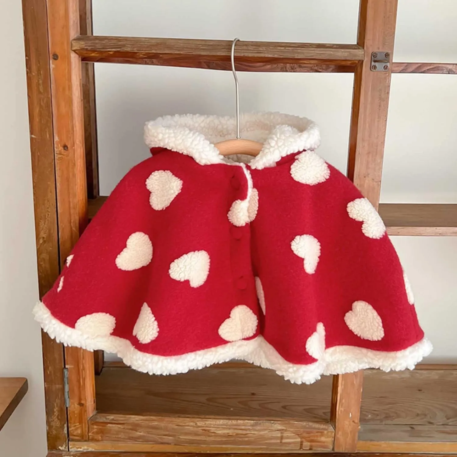 Big Girls Jackets And Coats Baby Toddler Boys Girls Wool Blend Winter Hooded Outerwear Capes Poncho Coat