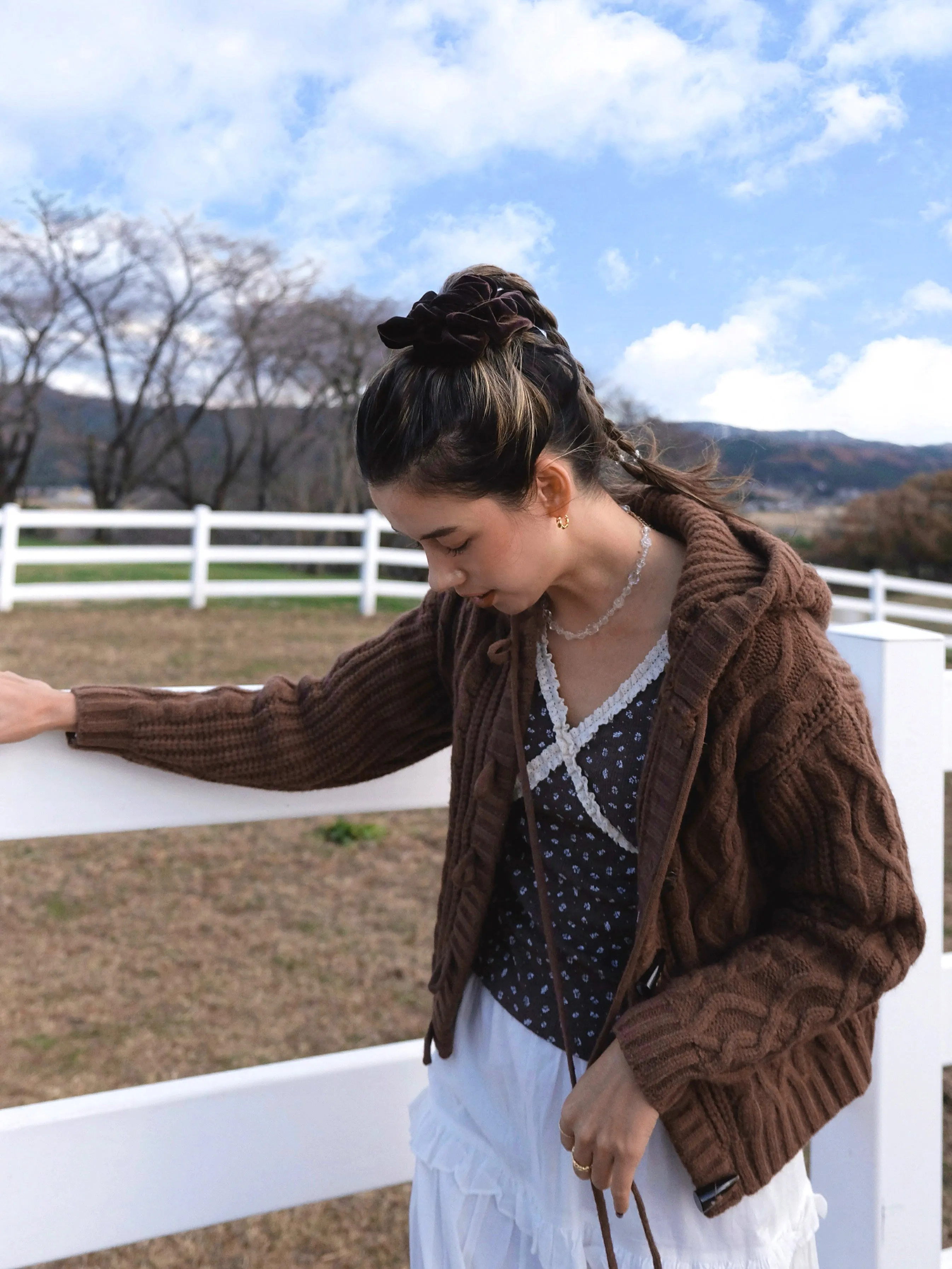 Daily Cable Knit Cardigan