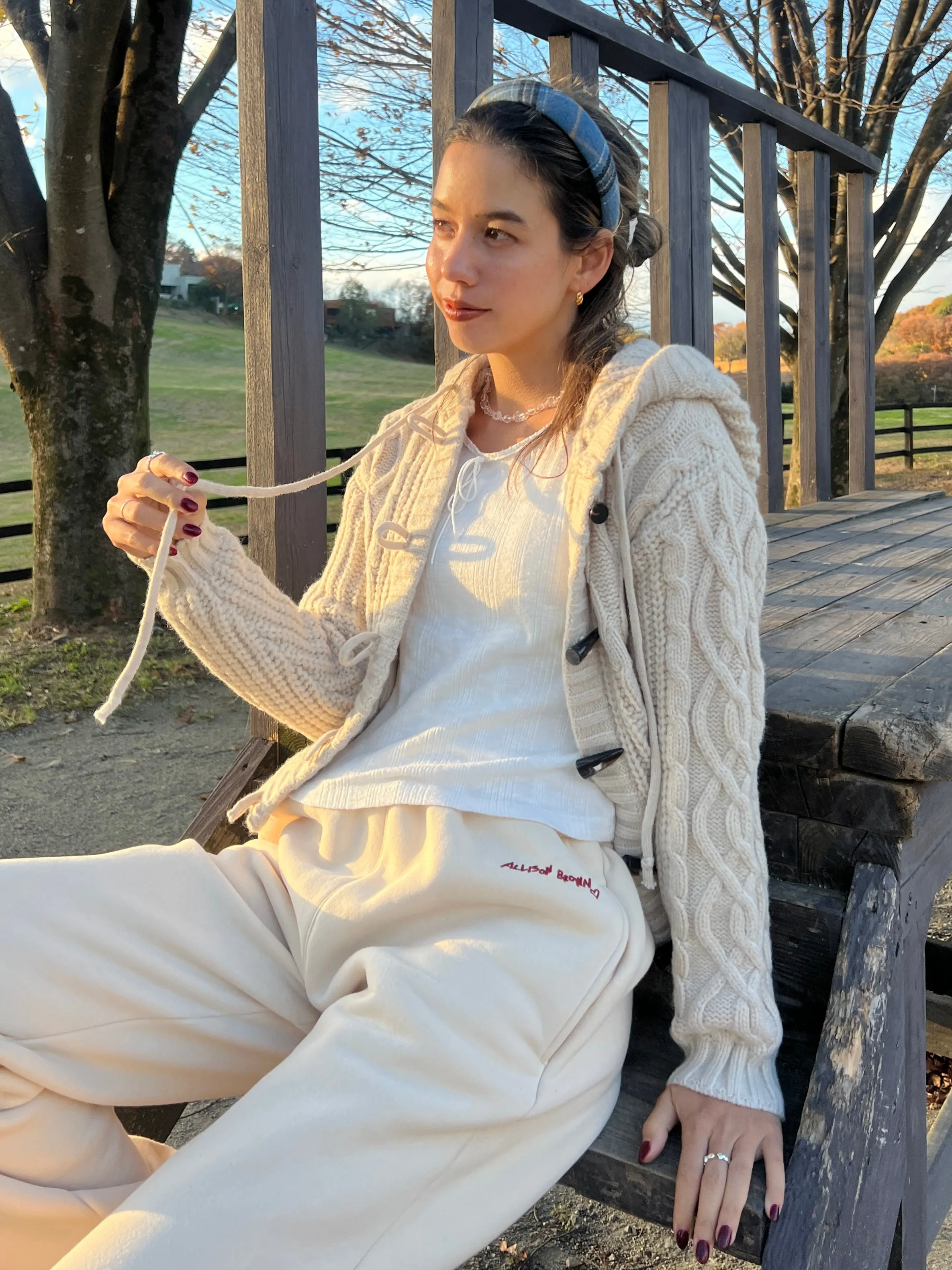 Daily Cable Knit Cardigan