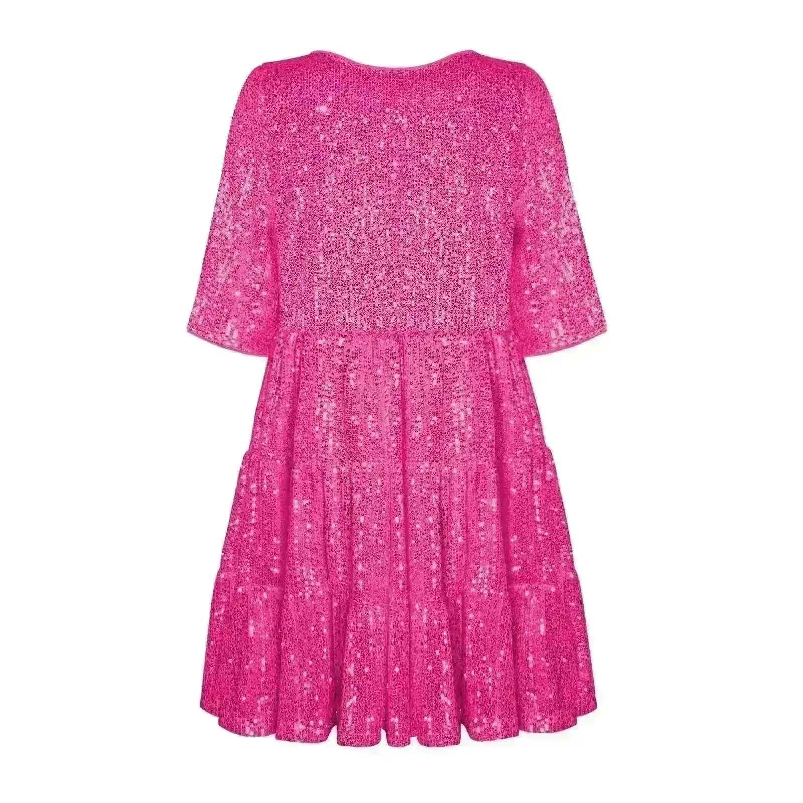 Elegant ladies Sequined Short Mini Skater Dress