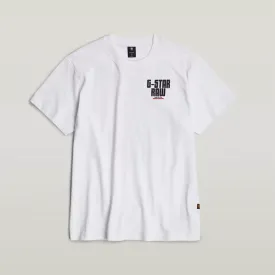 ENGINE BACK GRAPHIC LOOSE T-SHIRT (WHT) - D240690-C336-110