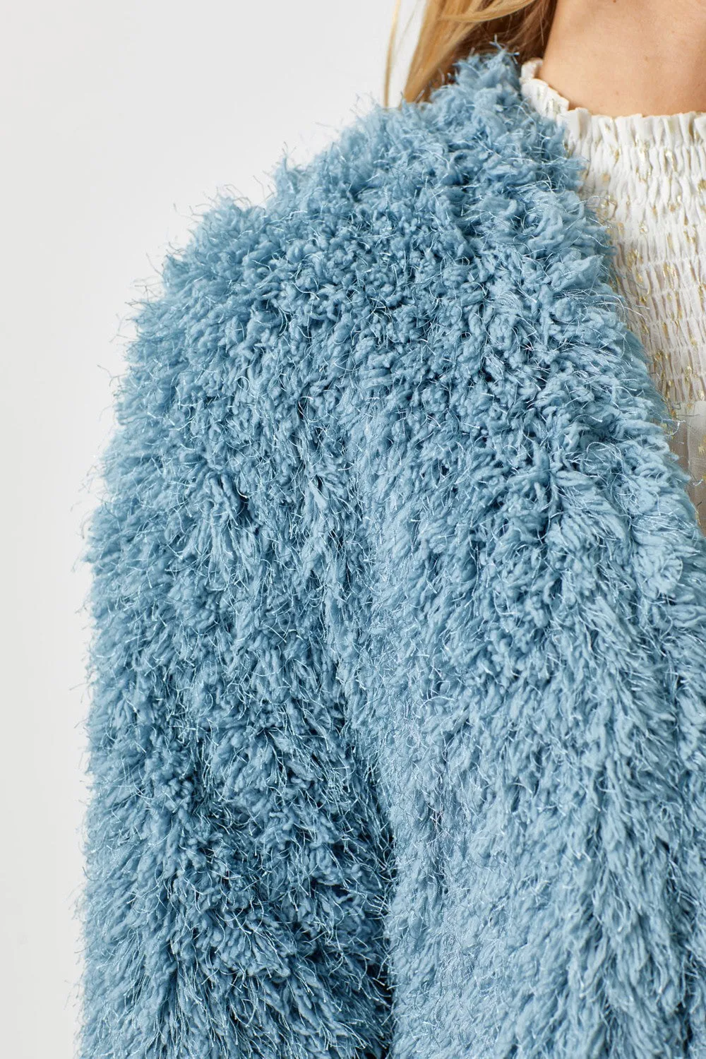 Faux Fur Open Jacket