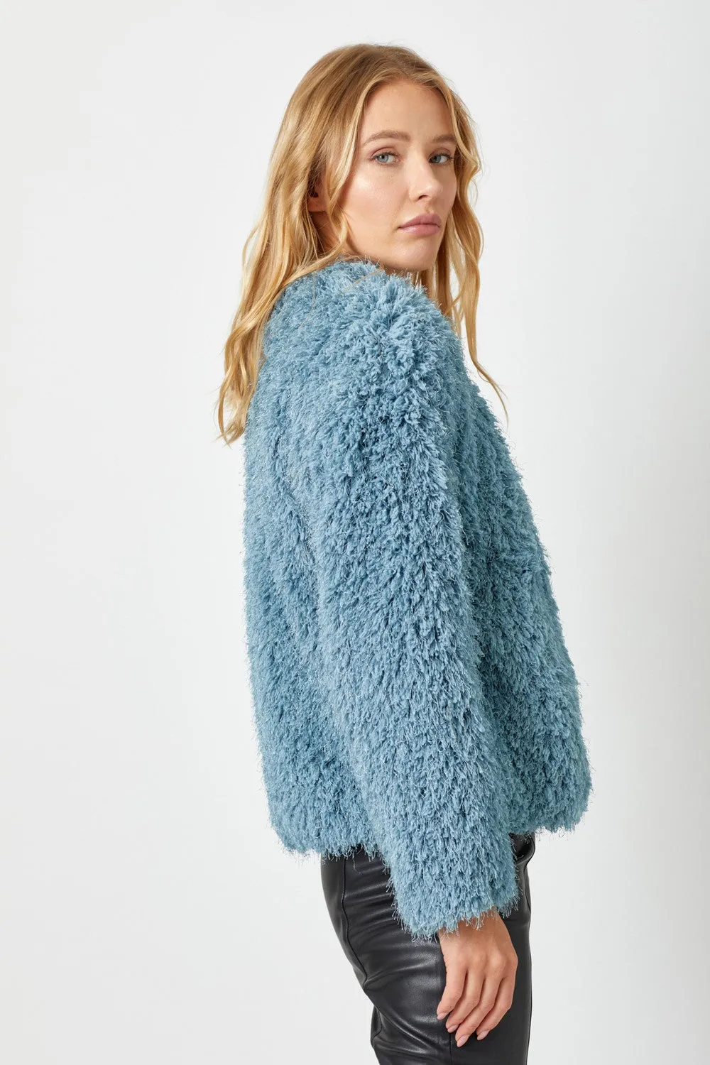 Faux Fur Open Jacket