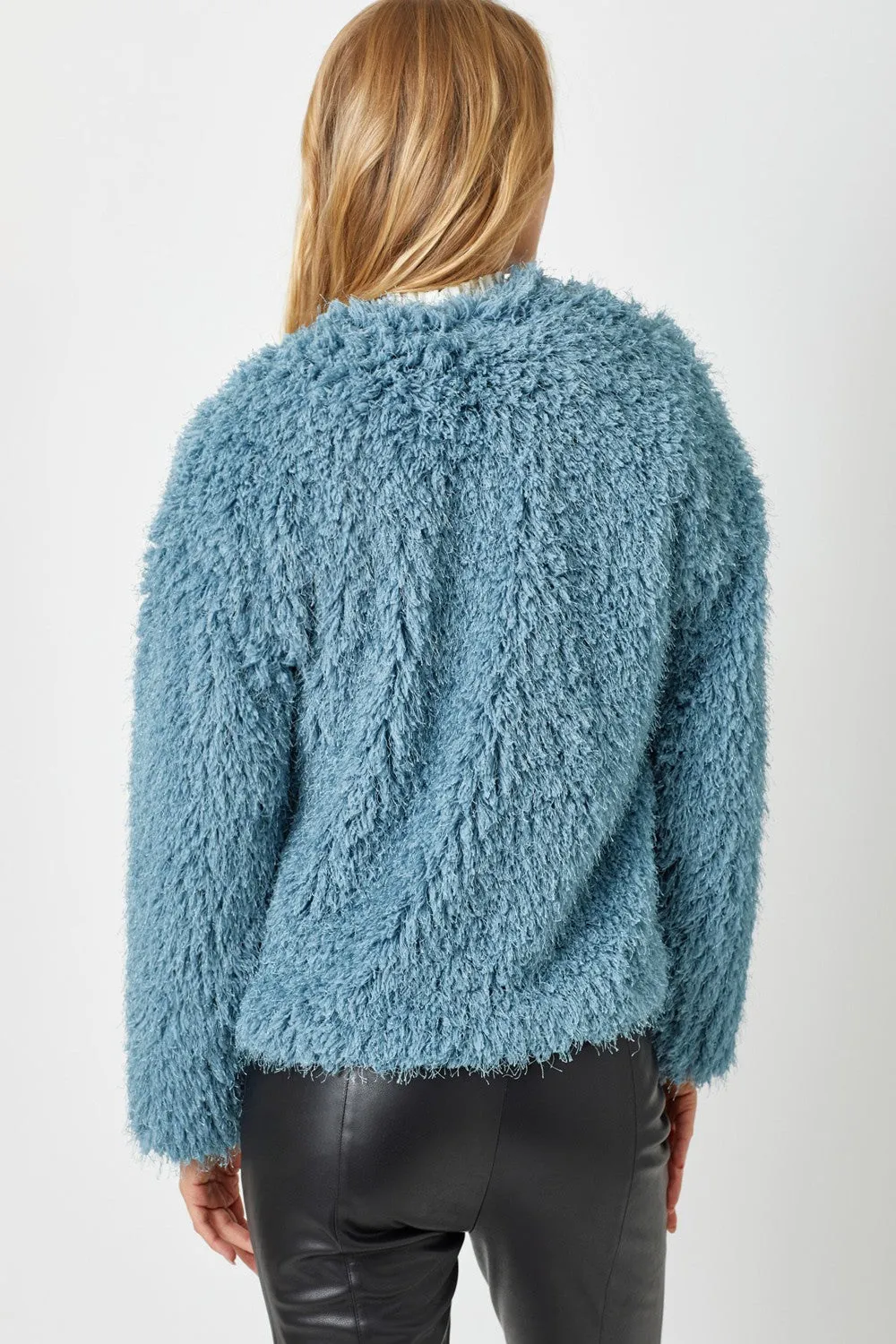 Faux Fur Open Jacket