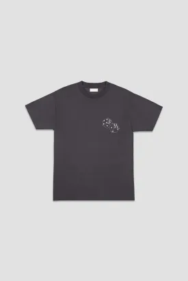 Flaneur Homme DICES T-SHIRT IN VINTAGE WASHED BLACK