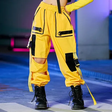 HH887 Girls Hip Hop Dance Costumes-Street Dance Wear - Stage Dance Costumes