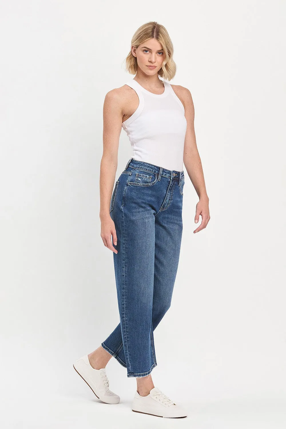 Hi Rise Barrel Jeans - Reason