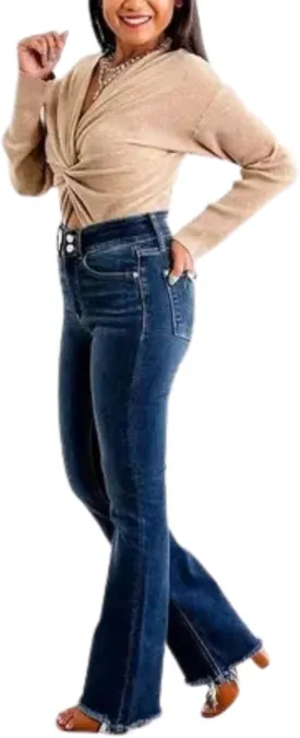 High Rise Non Distressed Vintage Frayed Hem Bootcut Jeans 2024 Sweatpant Jeans High Waisted Wide Leg Jeans for Women