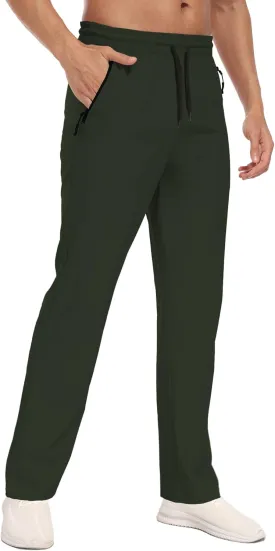 Hiking Pants Men Cargo Pants Water Resistant Lightweight Work Casual Pants Joggers with Zipper Pockets Outdoor HH24019M