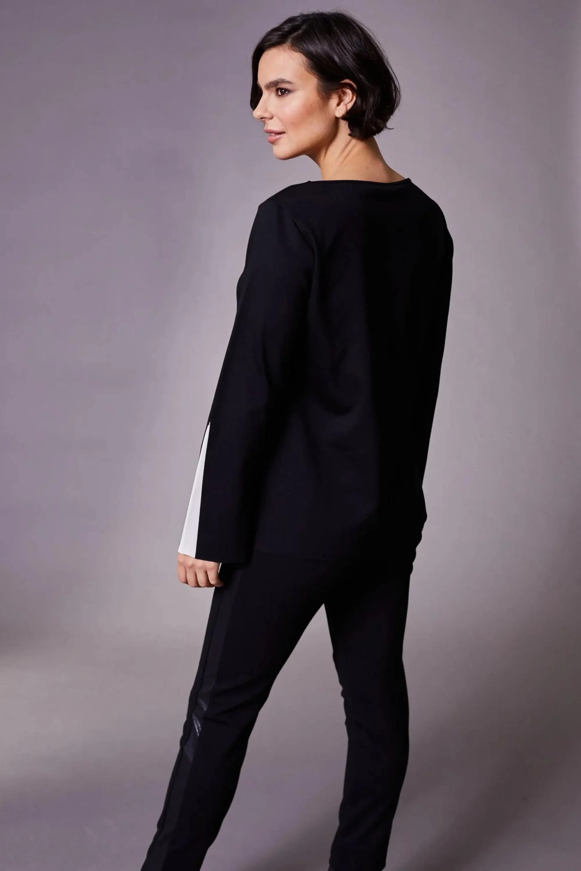 LADDER PRINT BLOUSE - W23179