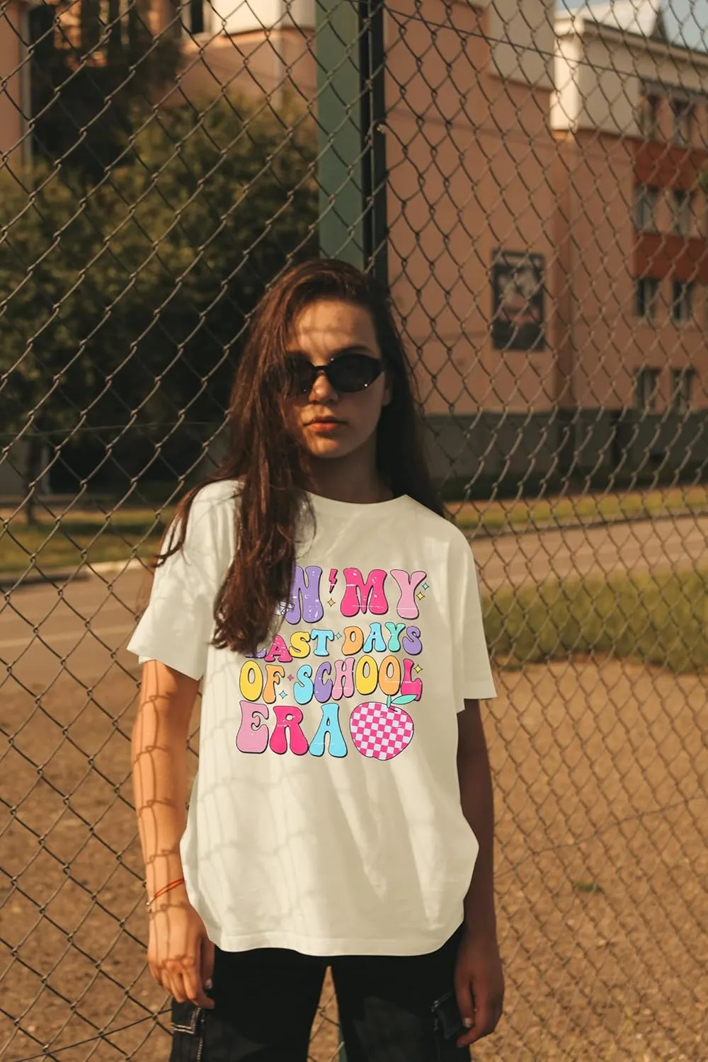 Last Day of School Shirt Women - Teacher Life Shirts Pencil Graphic Tee Graduation Gift Short Sleeve Tee Tops