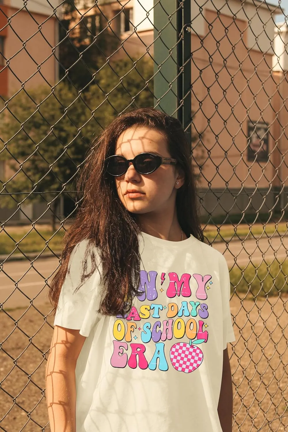 Last Day of School Shirt Women - Teacher Life Shirts Pencil Graphic Tee Graduation Gift Short Sleeve Tee Tops