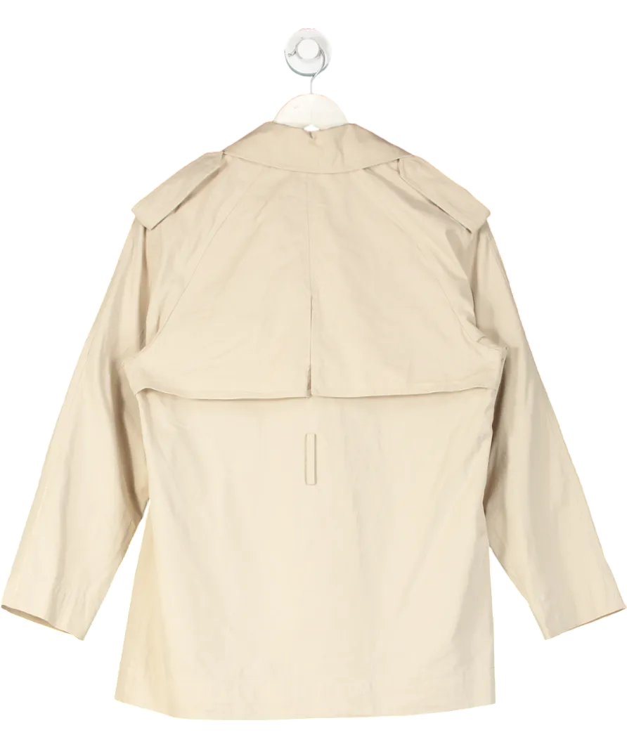 New Look Beige Cotton Short trench Coat UK 10