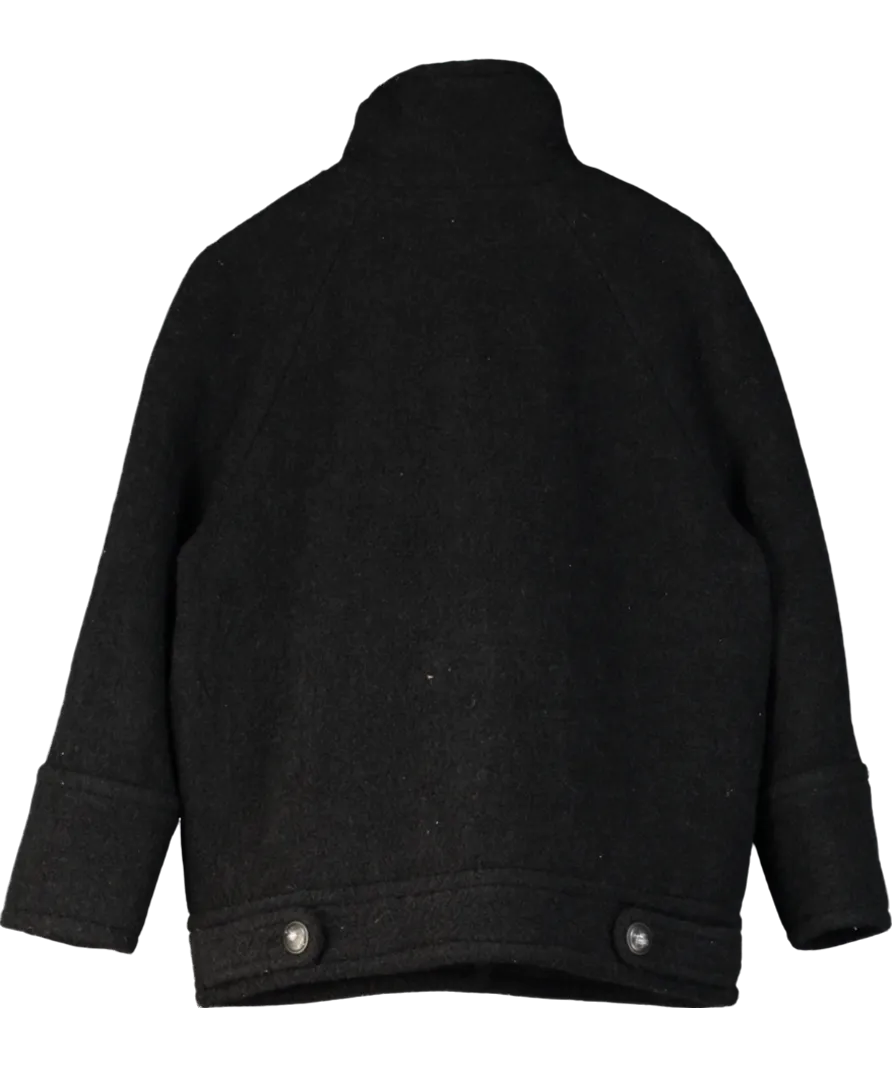 Sezane Black Leo Coat UK 12