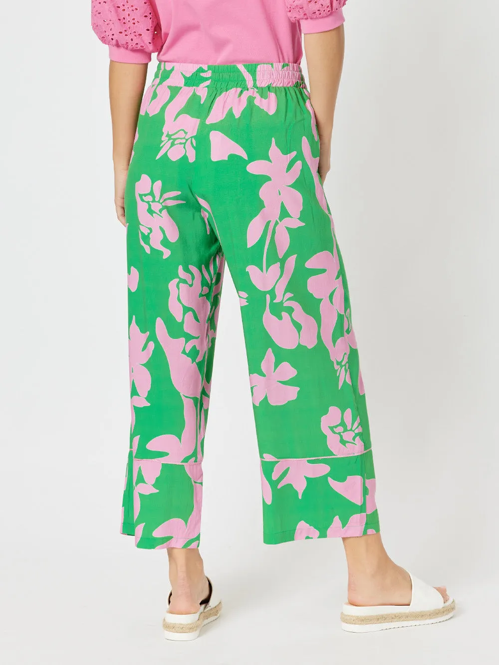Spring Wide Leg Pant - Emerald