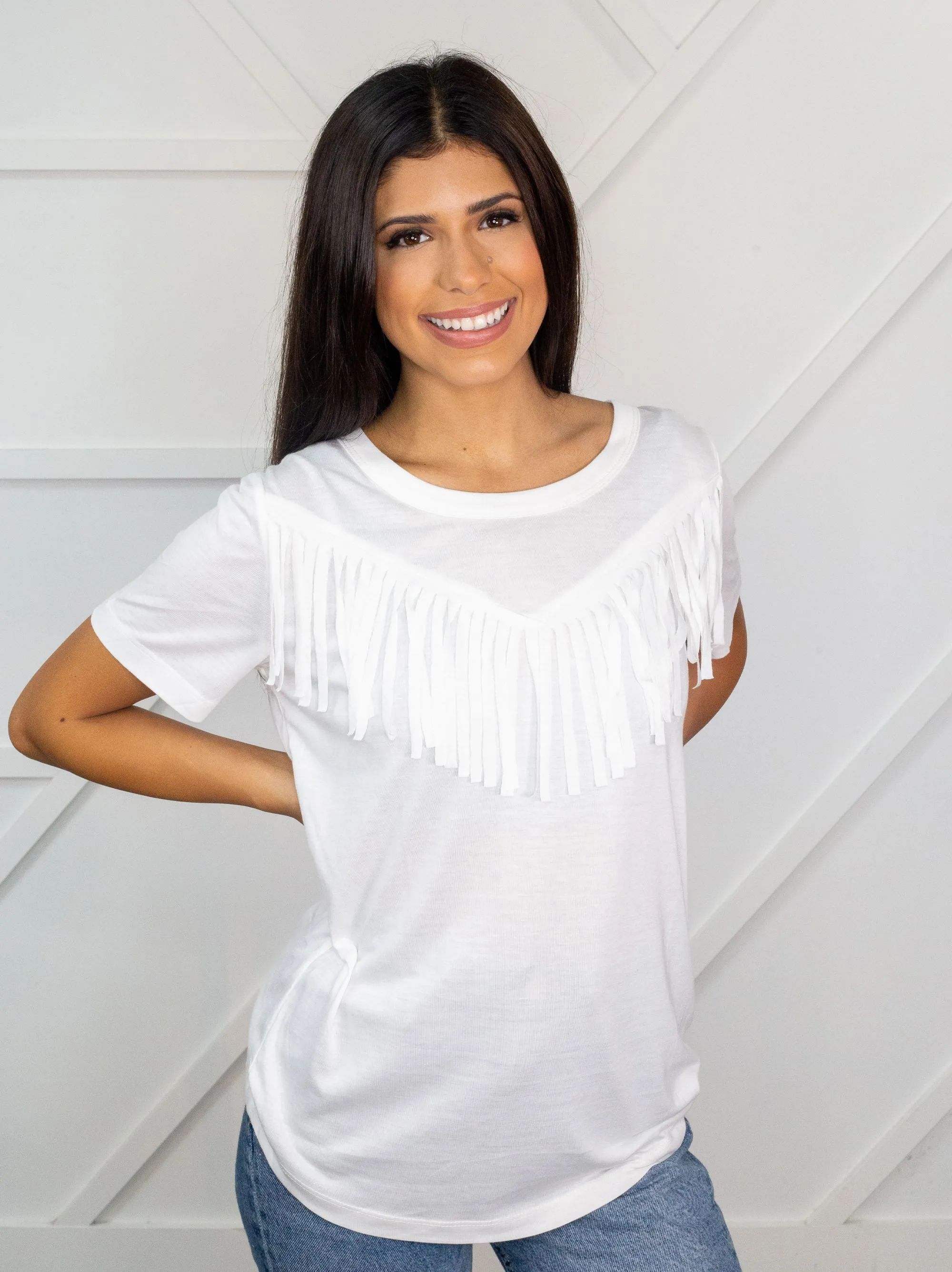 The Right Amount of Western Tee, White