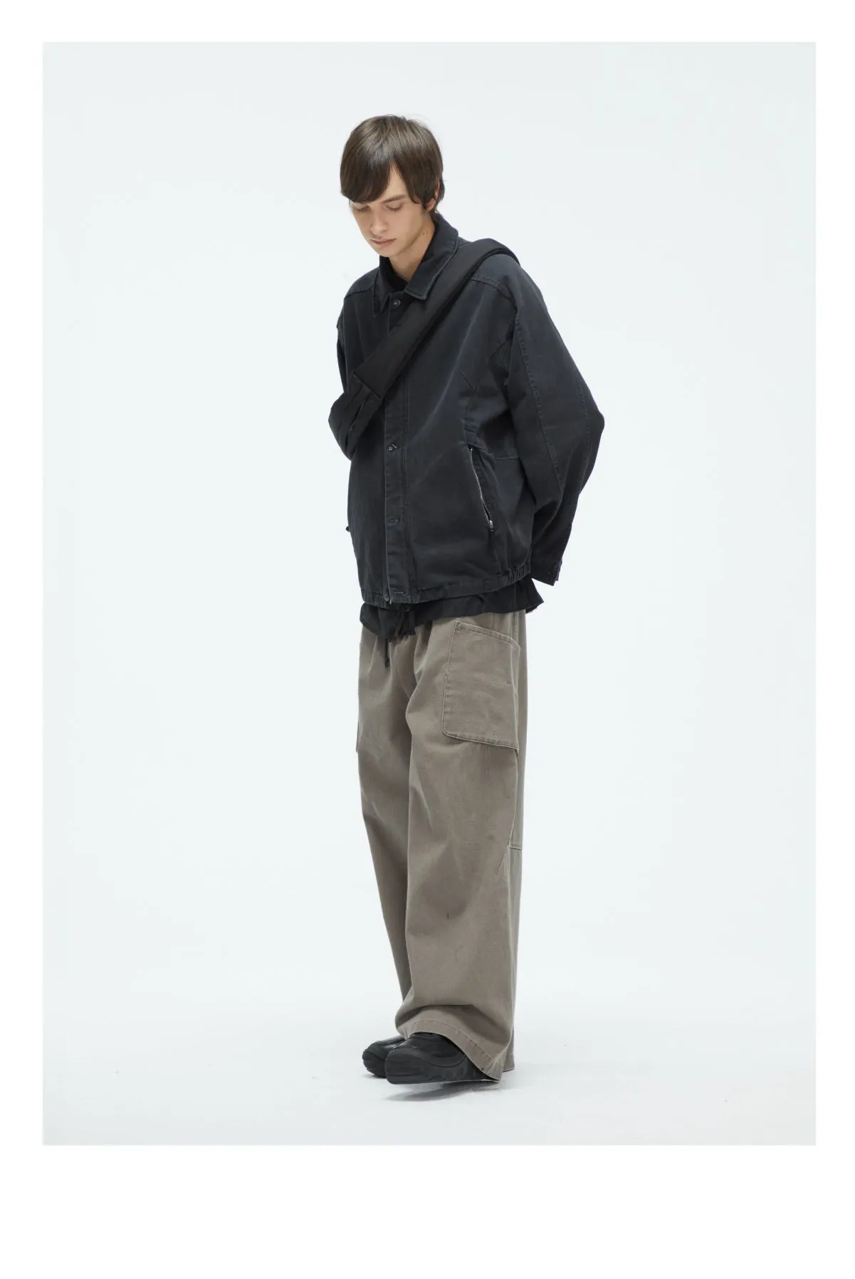 Wash Silhouette Casual Pants