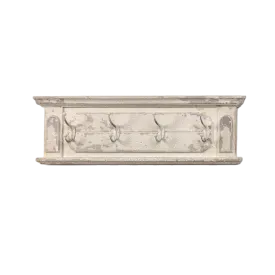 White Arch Aged Wood Coat Rack