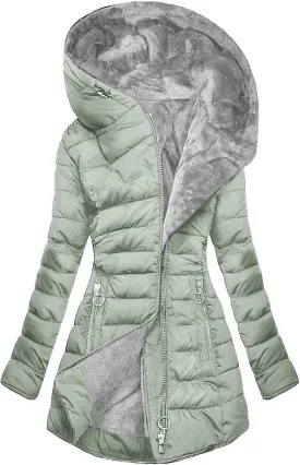 Women's Warm Winter Jackets Fleece Lined Parka Coat Thermal Hooded Jacket Outdoor Outerwear Ski Snow Jacket Plus Size