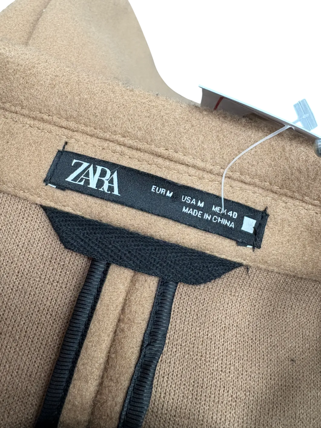ZARA Beige Relaxed Fit 4 Way Coat UK M